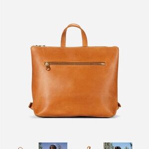 Parker Clay Mini Miramar Mini Backpack Tan Leather Shoulder Bag